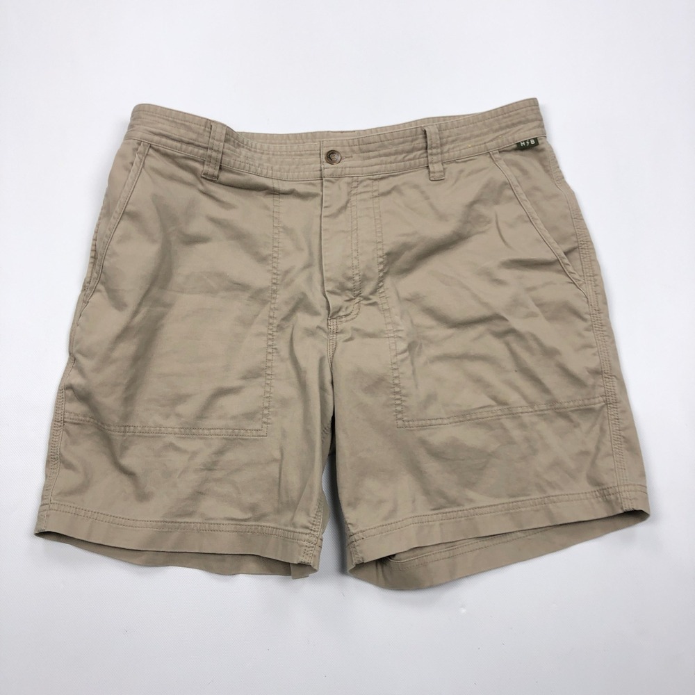 Howler Brothers Clarksville Walk Shorts Mens 36 Tan Khaki Stretch Twill